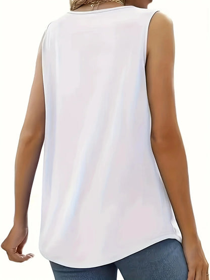 Plus Size Women's Sleeveless Ruffled Top - 2025 Summer Solid Color Casual Crop Tops, Sexy Bustier Bralette for Beach Vacation