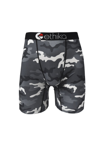 ETHIKA Herrboxers – Andningsbar Mesh-kil, Tryckta Mönster, Plus Size S–3XL