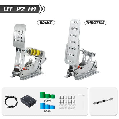 SIMJACK Ultimate Pedals Sim Racing Pedals PC Racing Simulator Pressure Sensor Load Cell HE Hydraulic Pedal