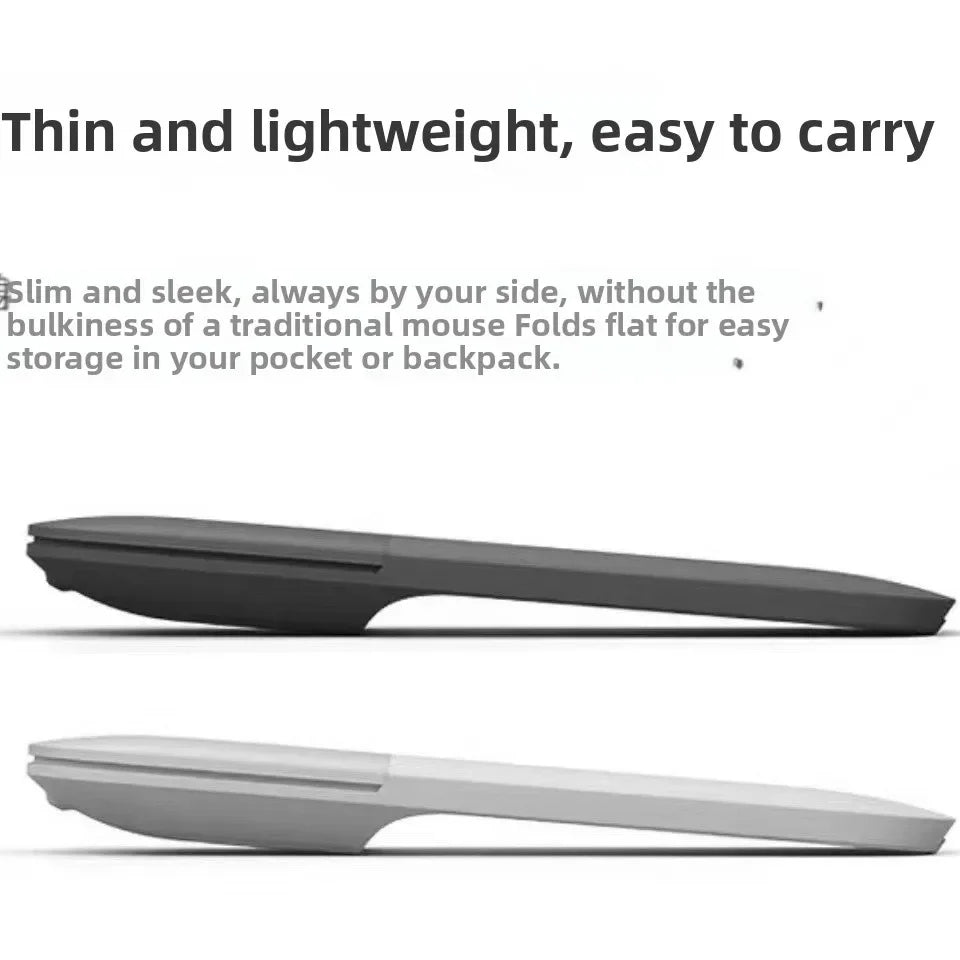 New Bluetooth 4.0 Folding Wireless Mouse Arc Touch Roller Computer Silent Mouse Ergonomic Slim Laser Mini Mice For Windows Ipad