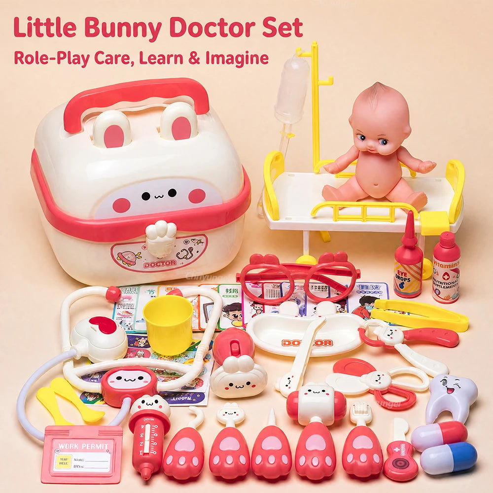 Doctor Toys for Kids 43/40/31PCS  Role Play Kit Medical Toys Hospital Nurse Dentist Educational Toy Gift for Boys Girls