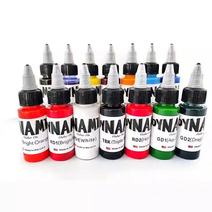 Dynamic 30ml Tattoo Practice Pigment Features Smooth Easy-color Formula Ideal for Novice Line Drawing and Gradient Shading