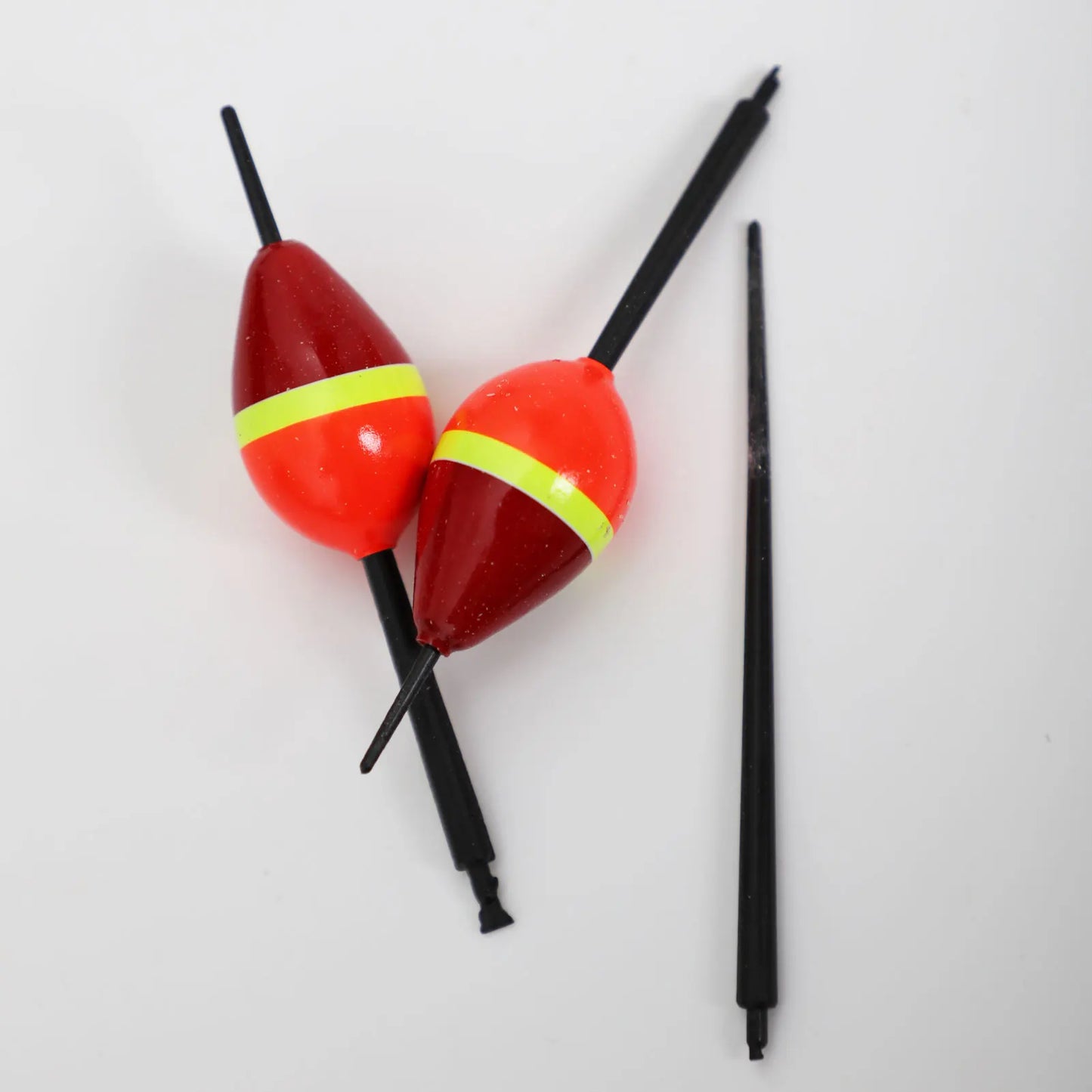 FREE FISHER 10pcs/Lot Lighted Fishing Floats,8cm Bobbers,Collection Cork Buoy Paulownia Wood Floats Plastic Stick Buoyancy 2g