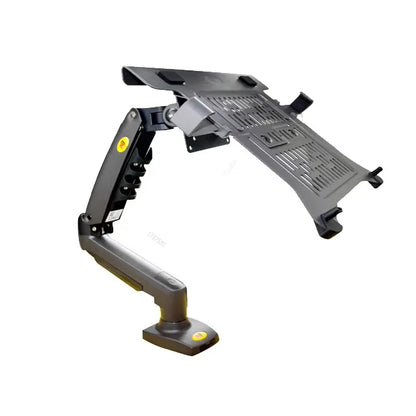 NB F80 + FP-2 Full Motion 360 Rotate Pivot 2-9kg Gas Spring Arm 10'-17' Laptop Tray Desktop Stand Clamp 10-90mm Grommet Hole