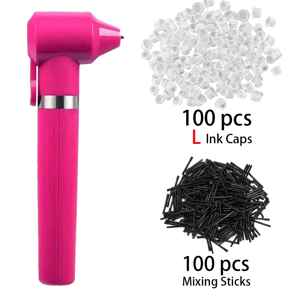 Tattoo Pigment Mixer Machine Tattoo Ink Mixer Kit with 100Pcs Mixing Sticks and 100pcs tattoo ink cups （S /M /L )Tattoo supplies