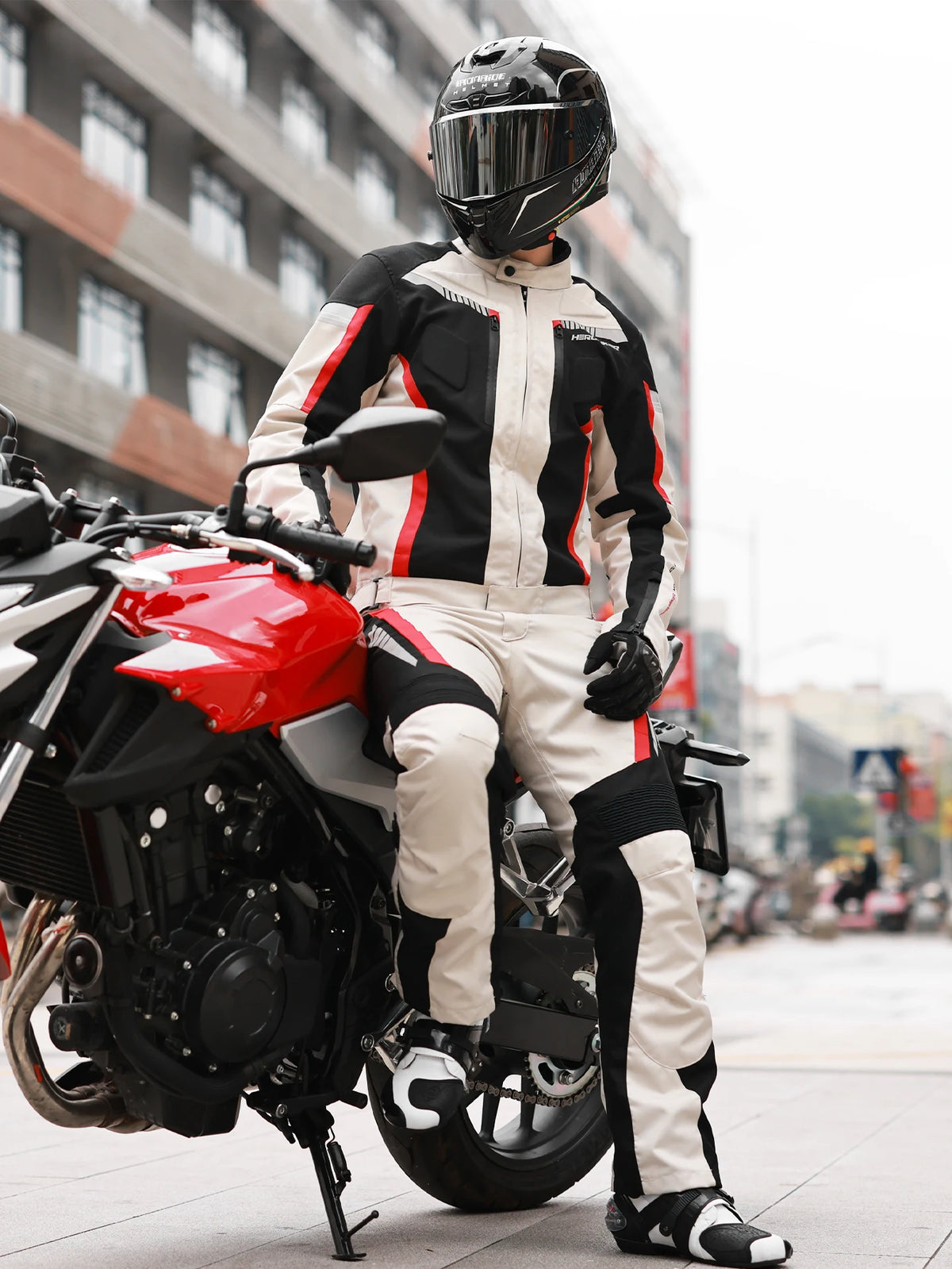 Men's Motorcycle Jackets Anti-fall Wear-resistant Motorbike Jacket With 5pcs Protector Motocross Racing Clothing Protection