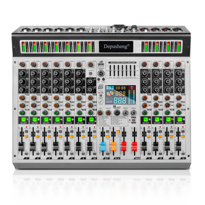Depusheng AG8/AG12 ljudmixer med Bluetooth och 99 DSP-effekter