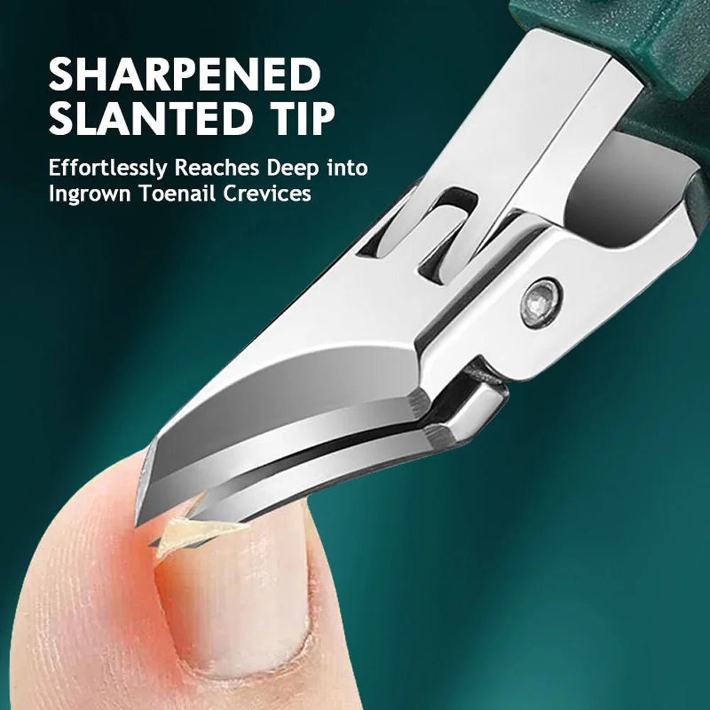 New Pointed-Nose, Beveled, Original Large-Opening Nail Clippers, Pointed-Nose Nail Cutters, Nail Trimmers, Household Pedicure Kn