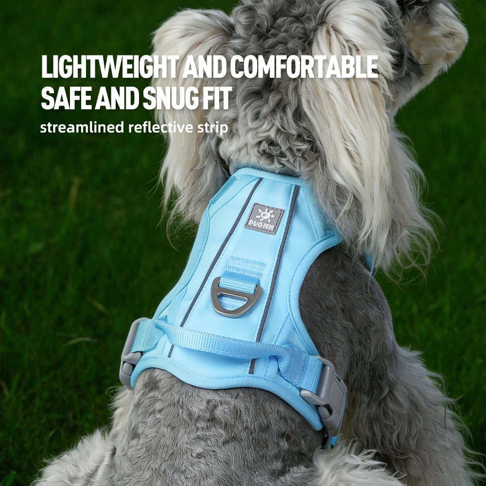 Reflekterande No-Pull Hundsele – Ergonomisk Oxford-väst med Handtag, S–XL, 5 Färger