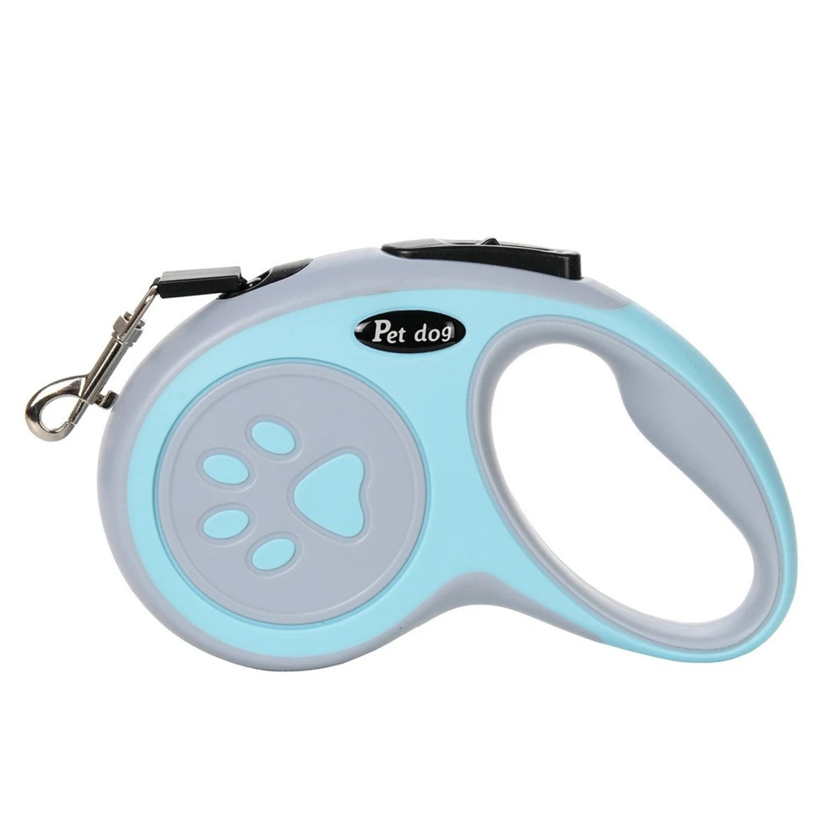 Hundkoppel med Tassdesign 3–5 m – Stark Nylon för Små & Medelstora Hundar, Grön/Svart/Himmelsblå/Rosa