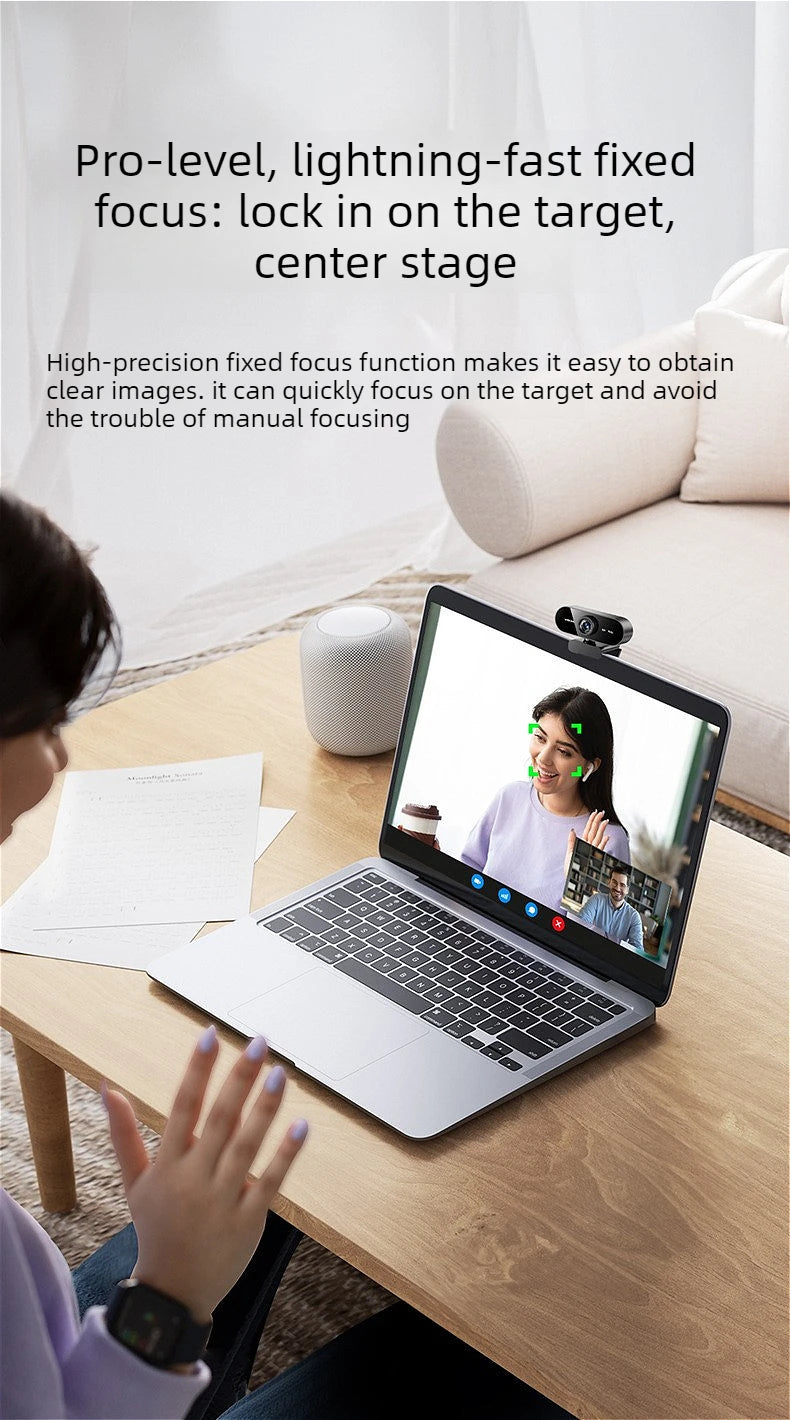 MINGCVIL Mini 1080P HD Webcam Built-in Microphone USB Interface Computer WebCamera For Laptop PC Video Call Online Meeting Class