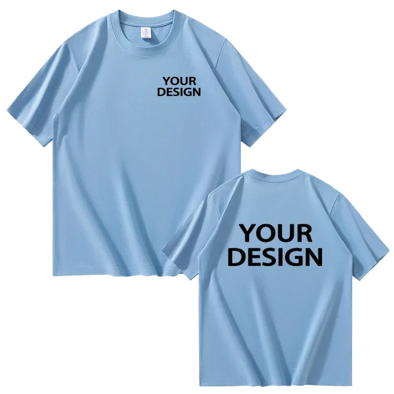 T-shirt i Bomull med Eget Tryck & Logotyp – Unisex, Lös Passform | XS–4XL