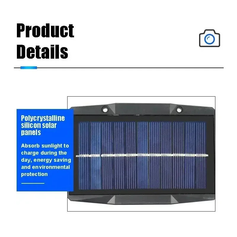 Solcellslampa Vägg IP65 – 12 Färglägen inkl. RGB, Automatisk Tänd/Släck, 1- eller 6-pack