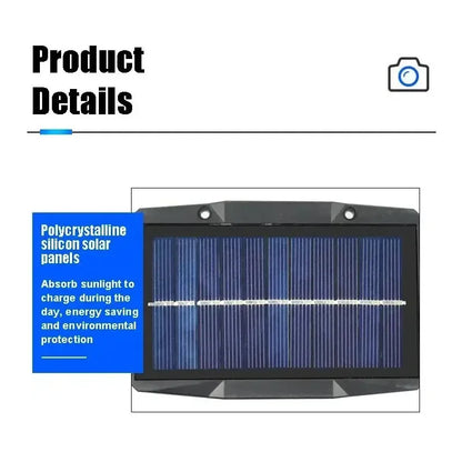 Solcellslampa Vägg IP65 – 12 Färglägen inkl. RGB, Automatisk Tänd/Släck, 1- eller 6-pack