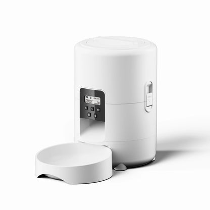 2L Smart Auto Pet Feeder Timing 5V USB Smart Automatic Dog Pet Feeder For Cats Dog Button WIFI APP Intelligent Dry Food Dispenser Dog Bowl No 5V USB Plug