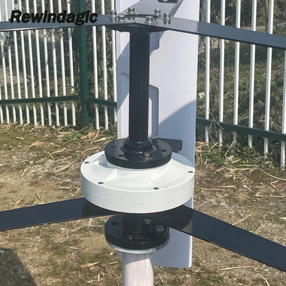 Vertikal Vindturbin 5kW/15kW/20kW 12V–220V – Permanent Magnet Generator Hushåll Camping Off-Grid, 5 Systemkonfigurationer