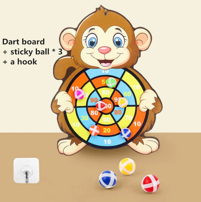 Klisterboll Dartspel Barn – Djurtema Montessori Interaktiv Familjlek CE-märkt 2–4 År C00210 2026