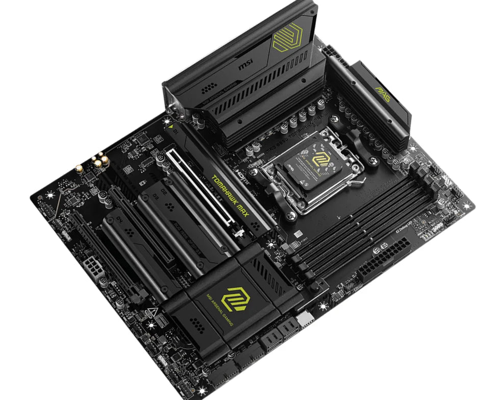 MSI MAG B850 TOMAHAWK MAX WIFI DDR5 Motherboard Support AM5 Ryzen 7 9800X3D 7 9700X 5 9600X 7 7800X3D CPU M.2 ATX 8126VB 5G LAN