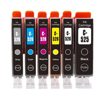 PGI525 PGI 525 CLI 526 Bläckpatroner för Canon Pixma-skrivare