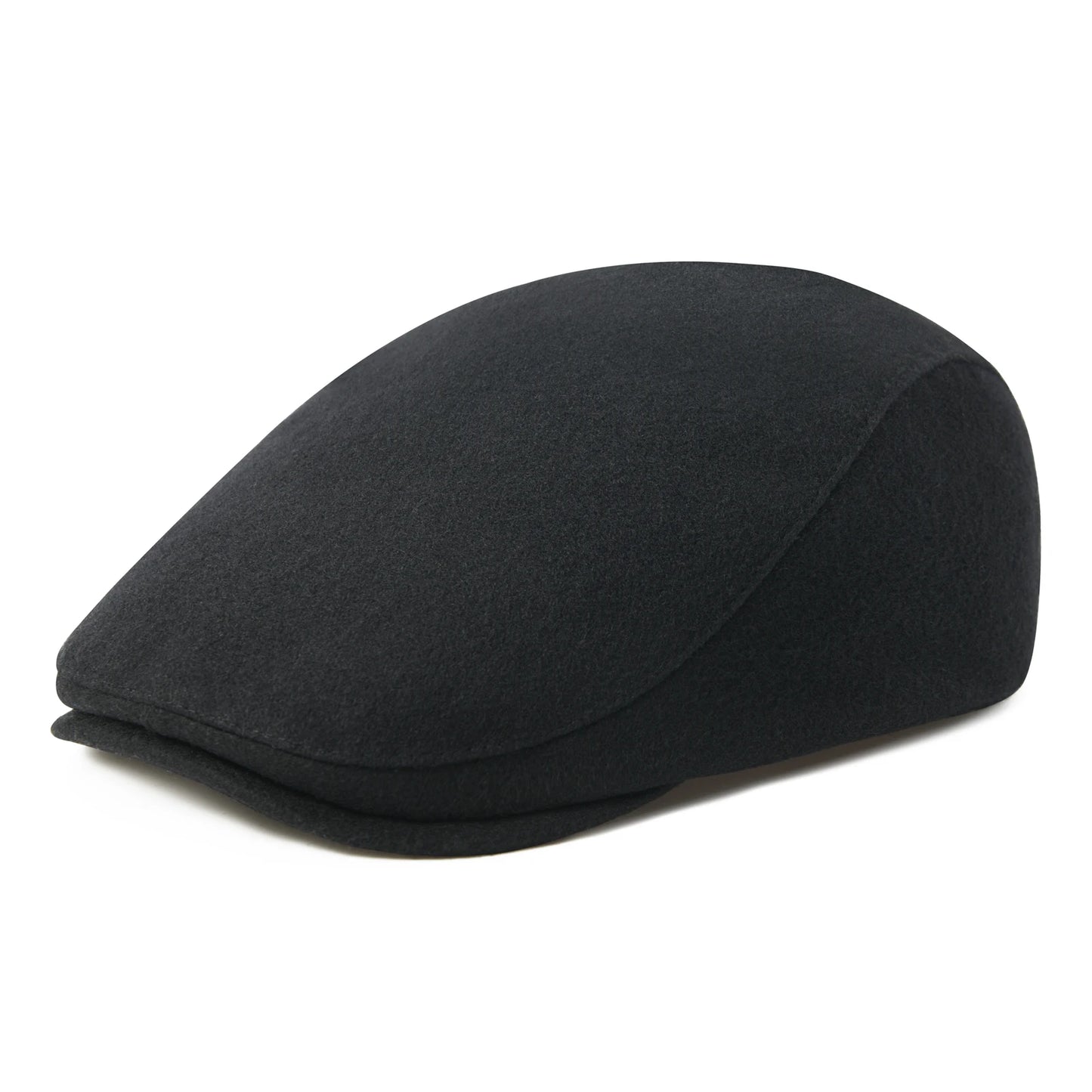 FEINION Men's Herringbone Flat Ivy Newsboy Hat Wool Blend Gatsby Cabbie Cap Winter Outdoor Hunting Cap
