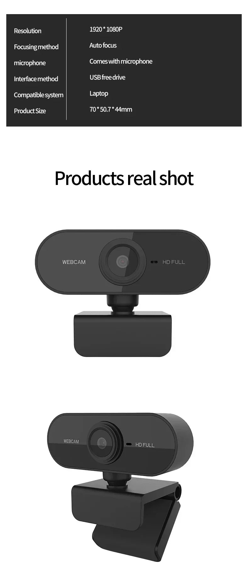2026 Webcam 1080P Mini Camera 2K Full HD Webcam with Microphone 30fps USB Web Cam for Auto Focus PC Laptop Video Shooting Camera