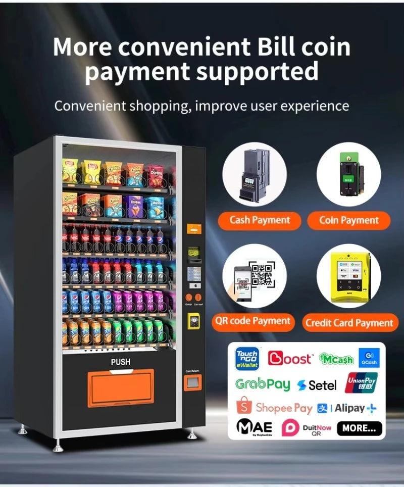 Smart kylmaskin för drycker och snacks