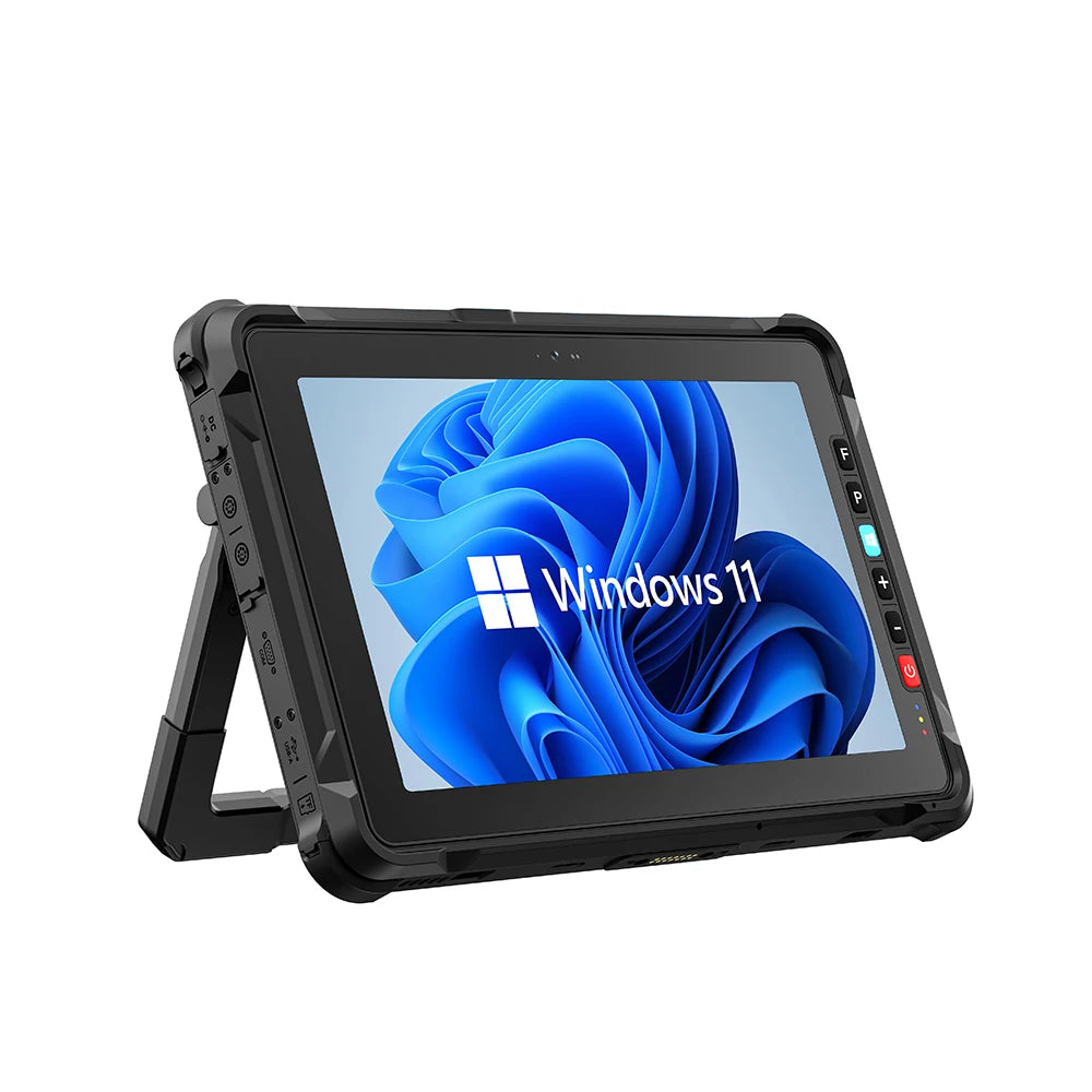 11-Inch Rugged Industrial Waterproof Laptop Intel i7-1255U CPU with Adjustable Stand for 1D/2D Scanner Windows OS IP67