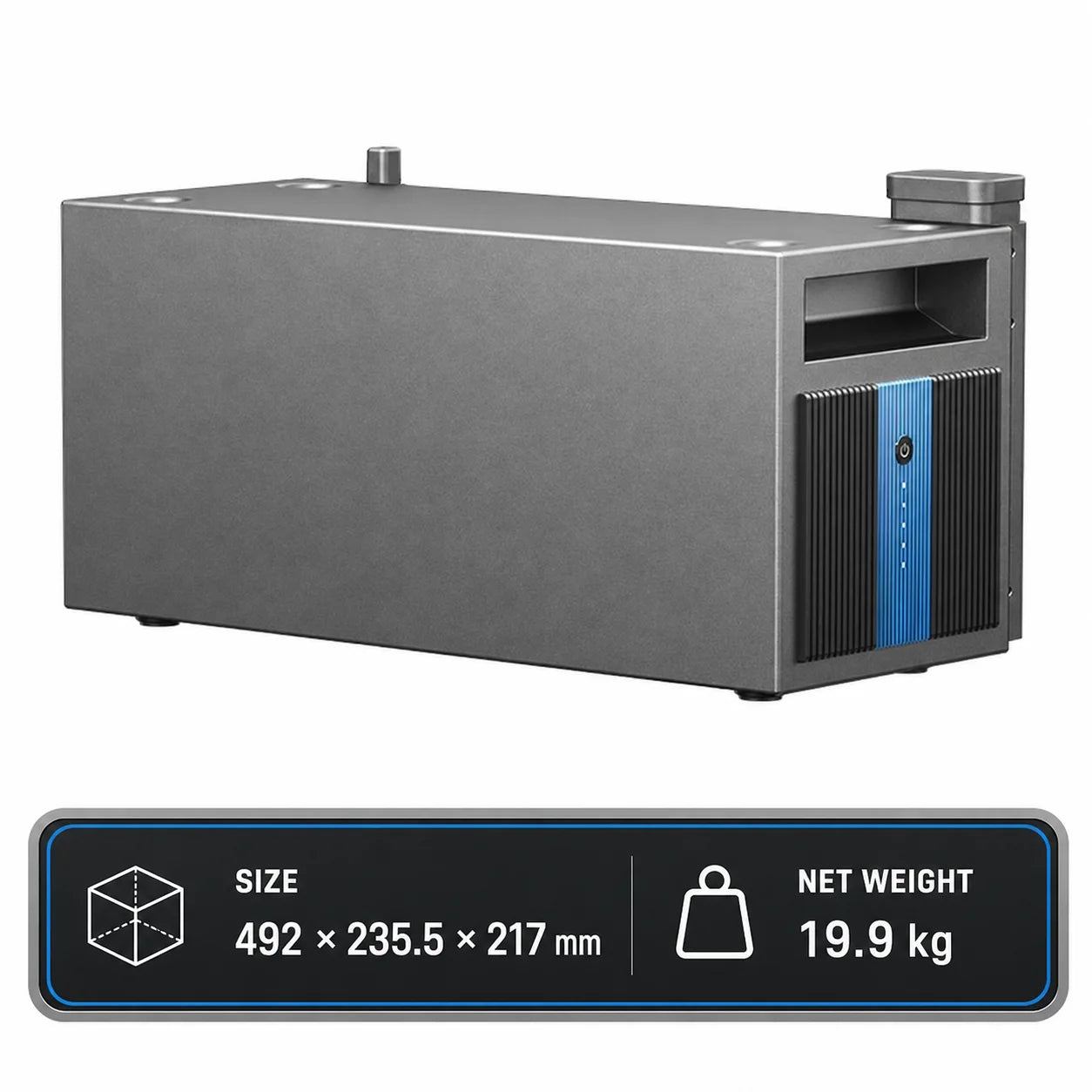 OUKITEL EP2500 Balkong Solcells- & Energilagringssystem – LiFePO4 2048–6144Wh, 4000W PV, 800–2500W On/Off-Grid, IP65, EU-lager (Tyskland)