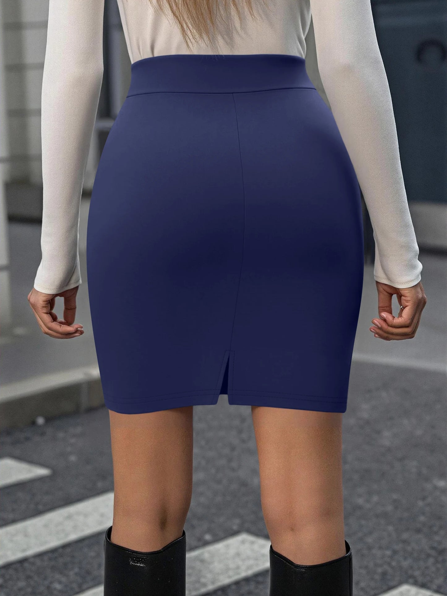 Stretchy High Waist Bodycon Mini Skirt Tight Fit Soft Breathable Fabric Ideal for Spring And Summer