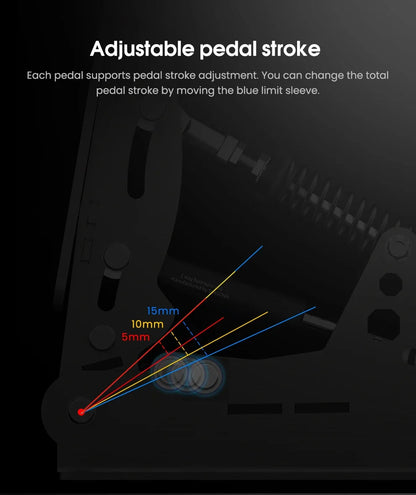 SIMSONN Plus X Sim Racing Simulator Pedal PC Simracing Pedals Support VAM Series Vibration Motor Driving Game Accessories