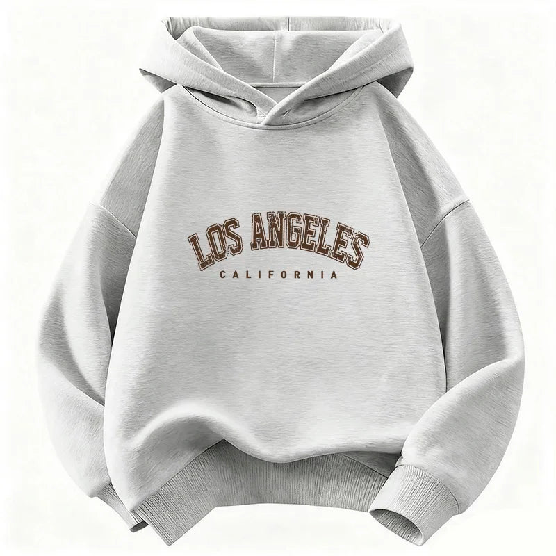 Casual Fashion Los Angeles California Letter Hoodie Kids Children's Sweatshirt Hoody Boys Girls Autumn Winter Hoodies