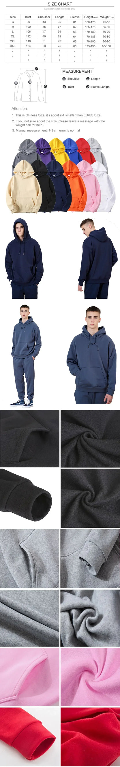 Zip-up Hoodie med Eget Tryck – Fleece, Huva & Dragkedja | S–XXXL