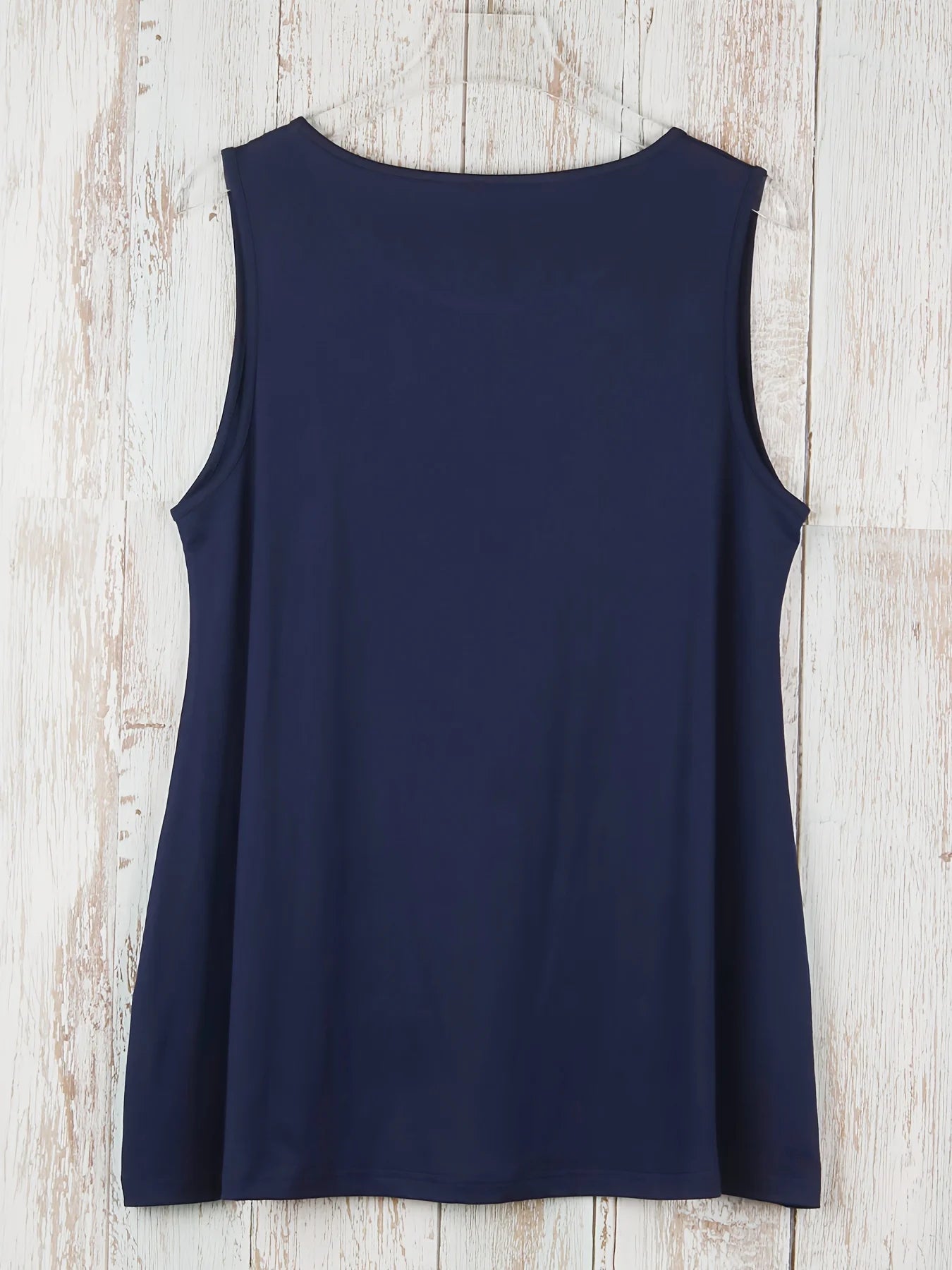 Plus Size Simple Solid Tank Top Casual Crew Neck Sleeveless Tank Top For Summer Women's Plus Size Clothing