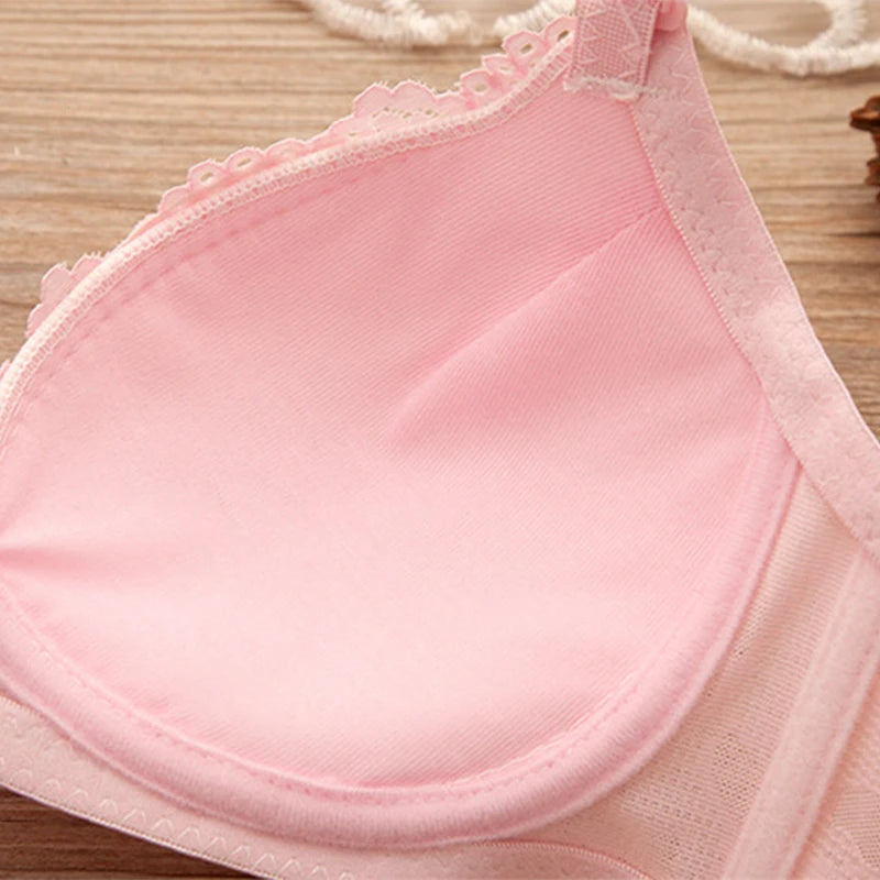 Girl Sweet Style Beautiful Wireless Bra Soft Breathable Small Breasts Bralette Comfortable Lingerie
