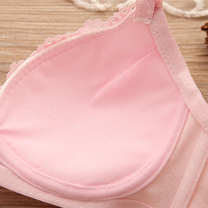 Girl Sweet Style Beautiful Wireless Bra Soft Breathable Small Breasts Bralette Comfortable Lingerie