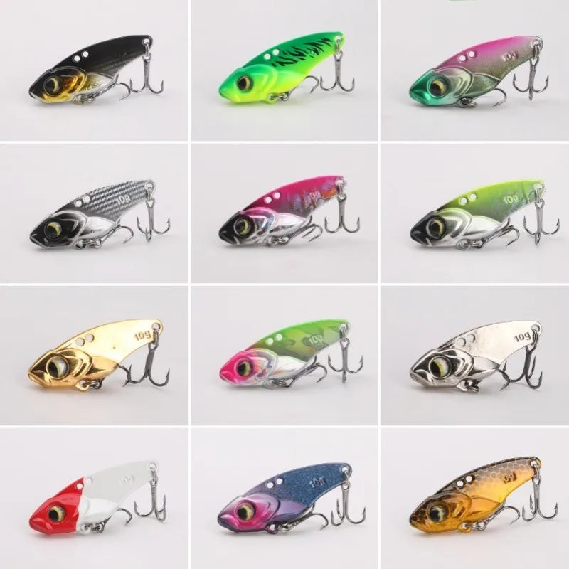 NEW 1PC Metal VIB Fishing Lures 5g 7g 10g 15g Metal Jig Crankbait Wobbler Vibration Baits Pesca Tackle for Trout Bass Pike Perch