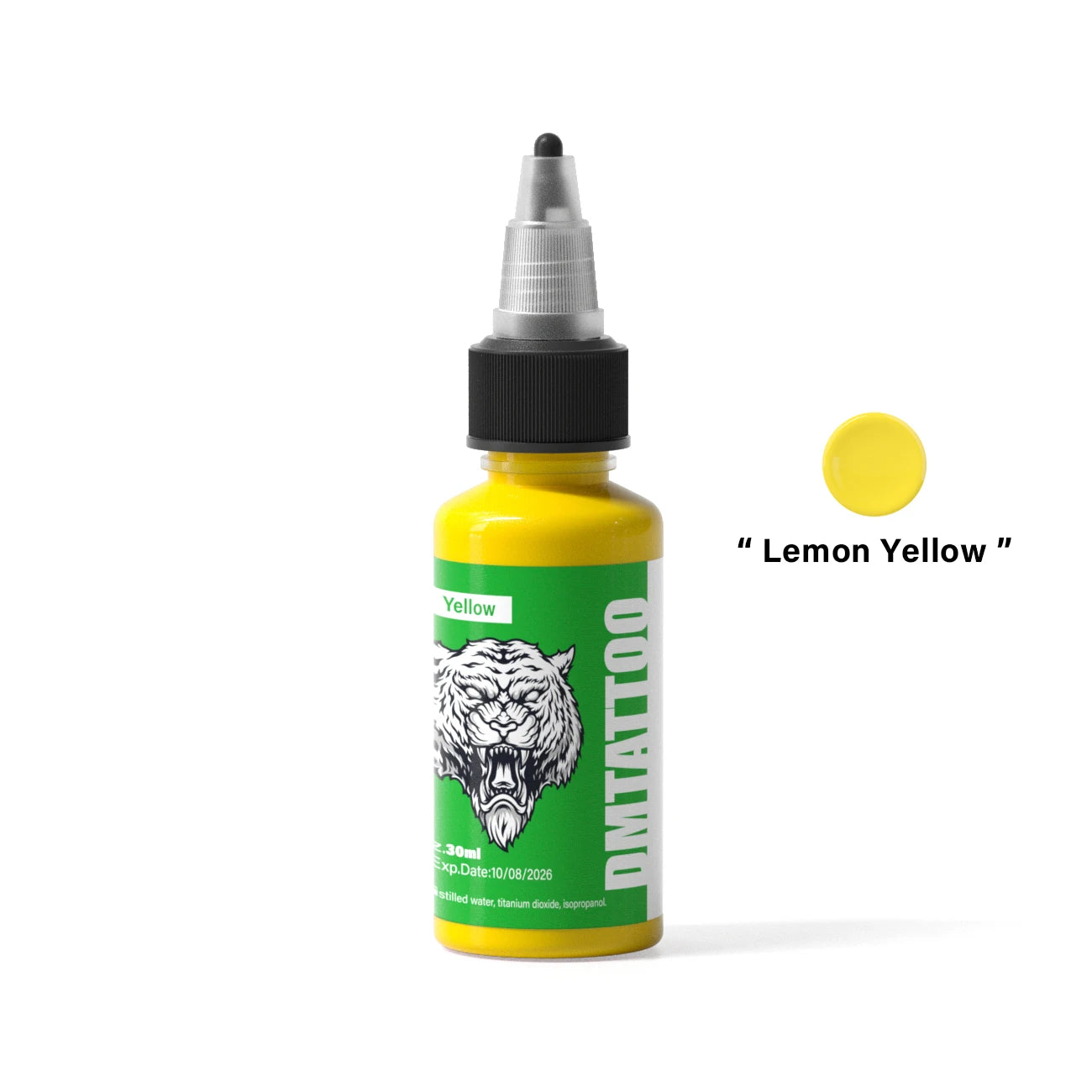 DM Tattoo Ink 15 Color 1OZ/Bottle Natural Plant Extract Pigment Body Painting Long Lasting No Color Loss Professional Tattoo Ink