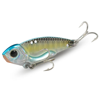 VIB Lure Metal Jig HardBait 7g 10g 15g Spoon Spinner Laser Painting 3D Eyes Fishing Tackle Strong 3X Hooks Swimbait Pesca Bait