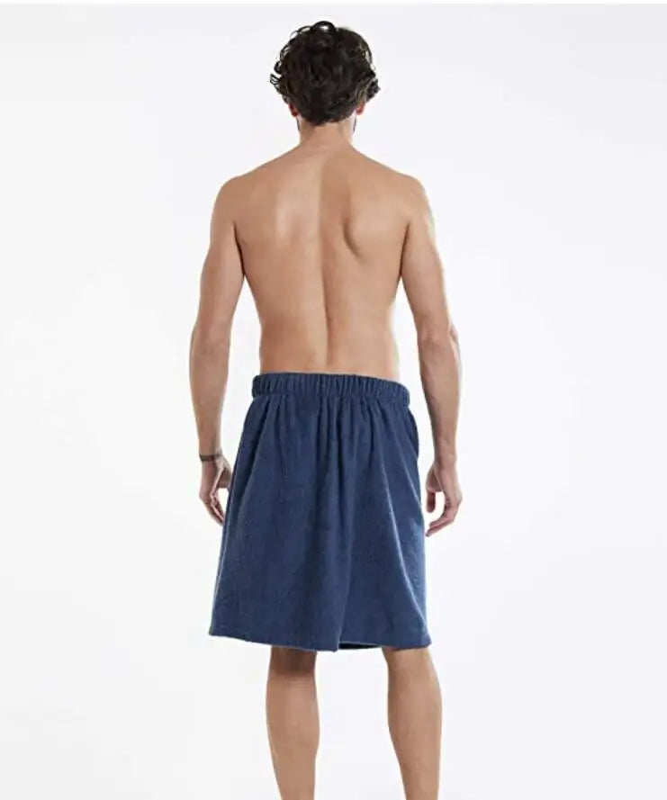 Men's Shorts 2025 Wearable Bath Towel Bathhouse Shower Room Bathrobe Pocket Bath Towel Clothing