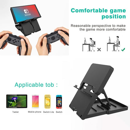 For Funda Nintendo Switch Lite Stand Foldable Bracket with 5 Game Cards Storage for Nintendo Switch OLED Console Display Rack