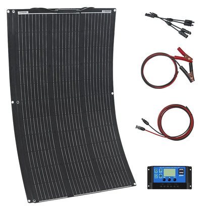 ETFE Solar Panel 18v 100w 200w 300w 400w Flexible Durable Waterproof Monocrystalline Solar Cell Solar Battery Charger