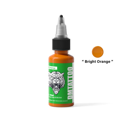 DM Tattoo Ink 15 Color 1OZ/Bottle Natural Plant Extract Pigment Body Painting Long Lasting No Color Loss Professional Tattoo Ink