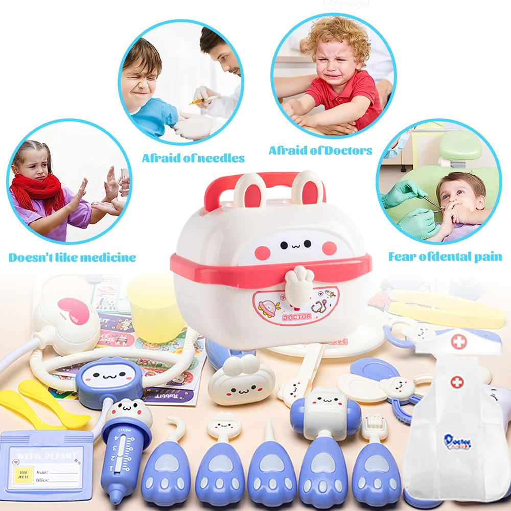 Doctor Toys for Kids 43/40/31PCS  Role Play Kit Medical Toys Hospital Nurse Dentist Educational Toy Gift for Boys Girls