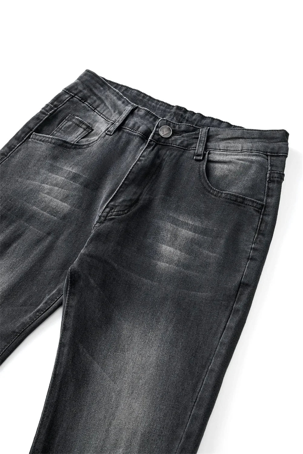 Flare Pants Jeans for Women Vintage Denims Stretch Mid Waist Washed Distressed Pockets Boot Cut 2025 Streetwear Skinny Trousers