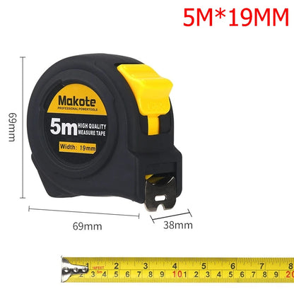 Måttband i stål med gummerat hölje – 3–10 meter