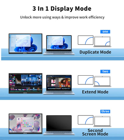 HGFRTEE Portable Monitor 18.5 Inch Computer Gaming Display 100Hz 100% sRGB FHD 1080P Screen for Laptop Holiday Gift PC PS4/PS5