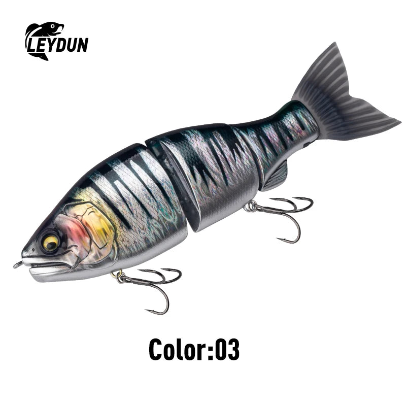 LEYDUN JOINTED CLAW SATCHET 184mm 2.5OZ Fishing Lures Joint Body Glide Swimbaits Floating Powerful S-Shaped Big Hard Baits Bass