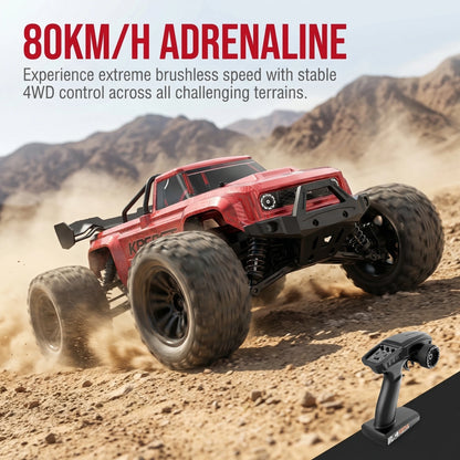 KF18 1/14 RC Drift Car 80KM/H 4WD 2.4G High Speed Off-Road Racing Car Brushless 3S Remote Controller Car Truck Toy For Gift