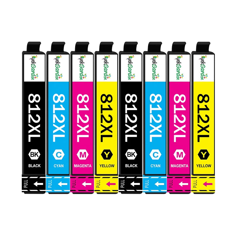 T812XL Bläckpatron Kompatibel för Epson 812XL 812 XL WorkForce Pro Skrivare