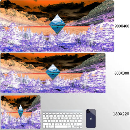 900x400 Geometric Art Large Gaming Mouse Pad Gamer Big Mouse Mat Computer Gaming Locking Edge MousePad Keyboard Desk Mice Pads